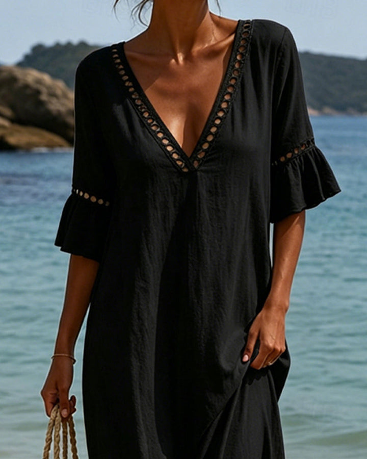 Wieteke | Boho Maxi-jurk met Kant