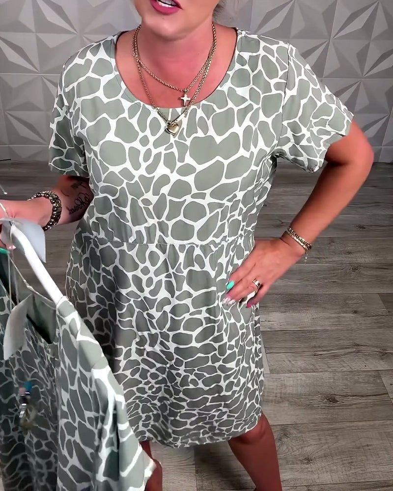 Tessa | Losvallende Midi-jurk