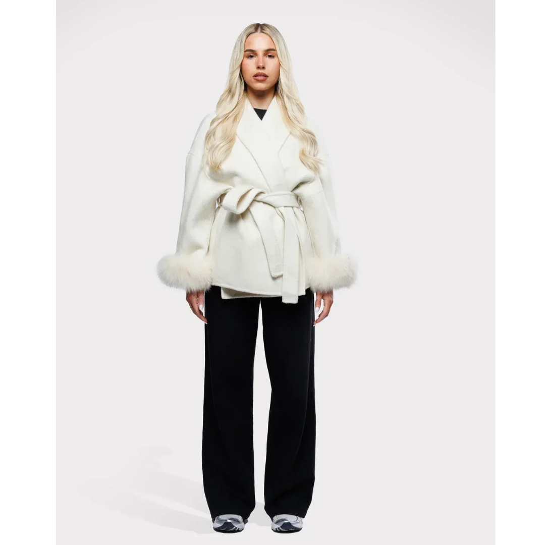 Fleur | Luxe Wikkeljas met Tailleriem | Flatterend & Chic