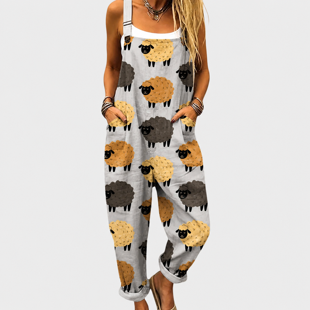 Julia | Comfortabele gedrukte overall