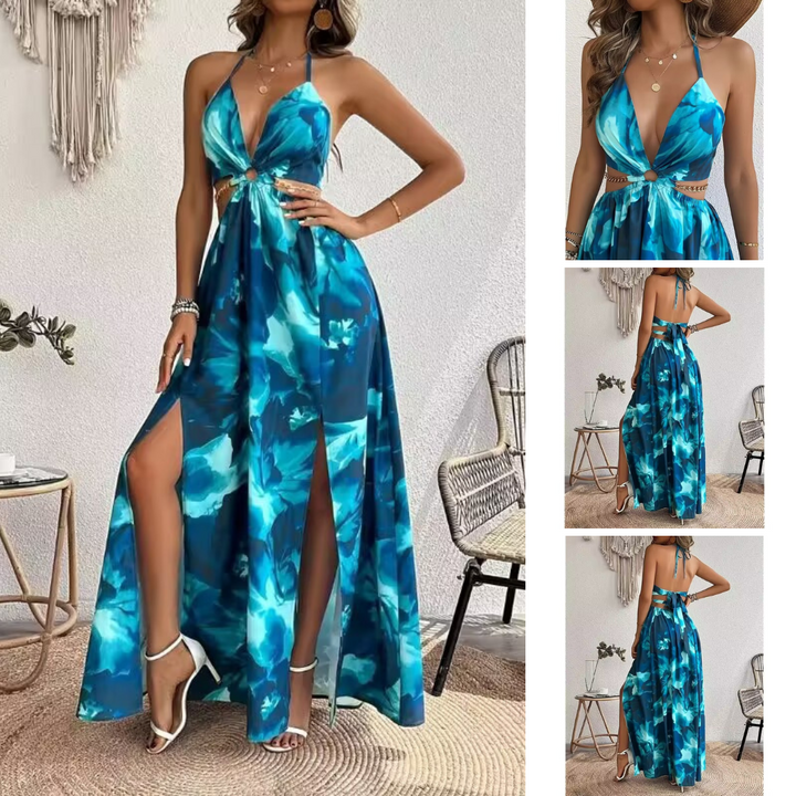 Azure Bloom | luchtige zomer jurk