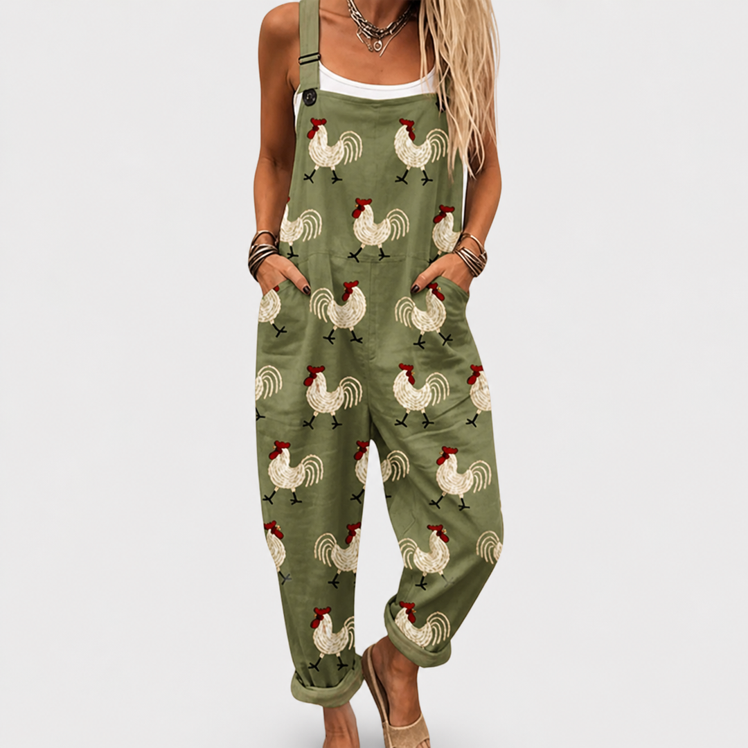 Anna | Comfortabele geprinte salopette