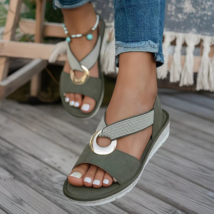 Aleida | Elegante Verstelbare Steun Sandalen