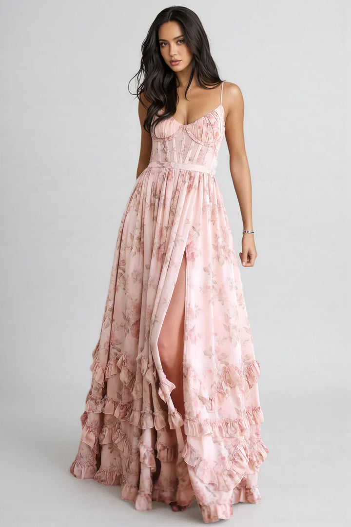 Anneli | Zwevende Maxi-jurk