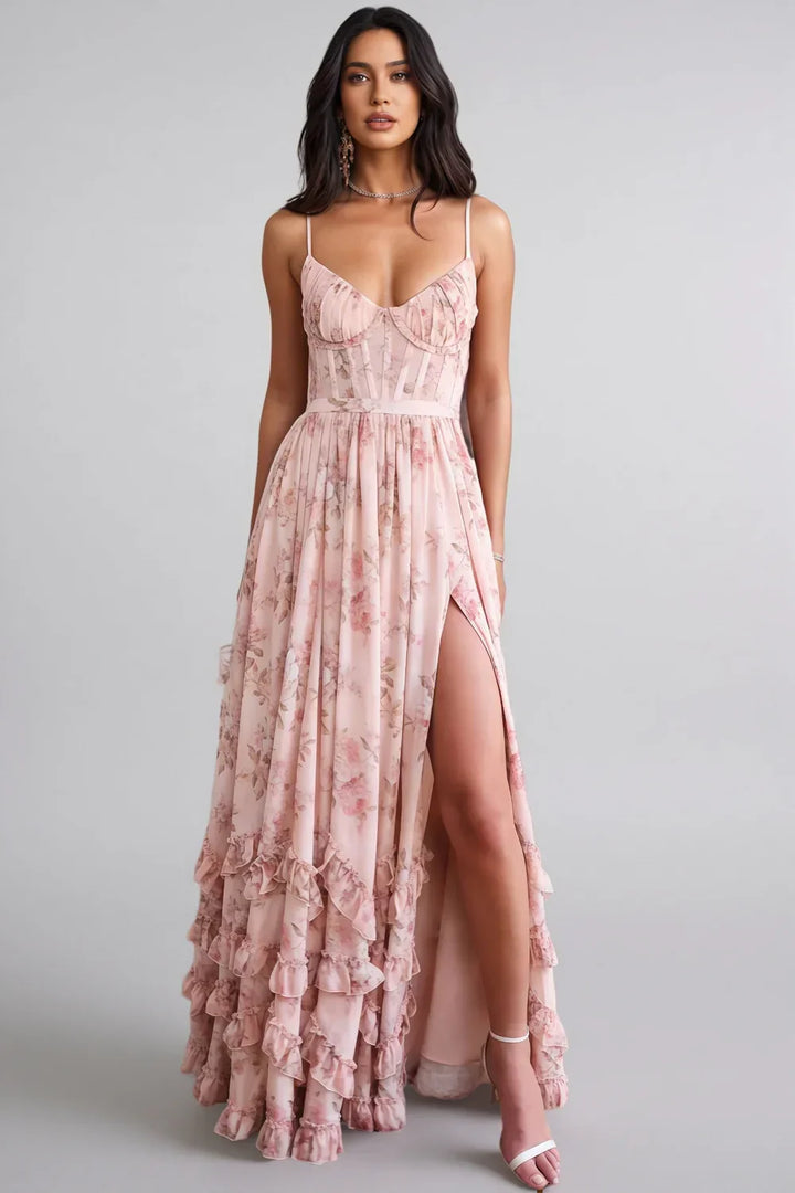 Anneli | Zwevende Maxi-jurk
