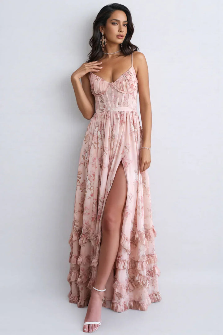 Anneli | Zwevende Maxi-jurk