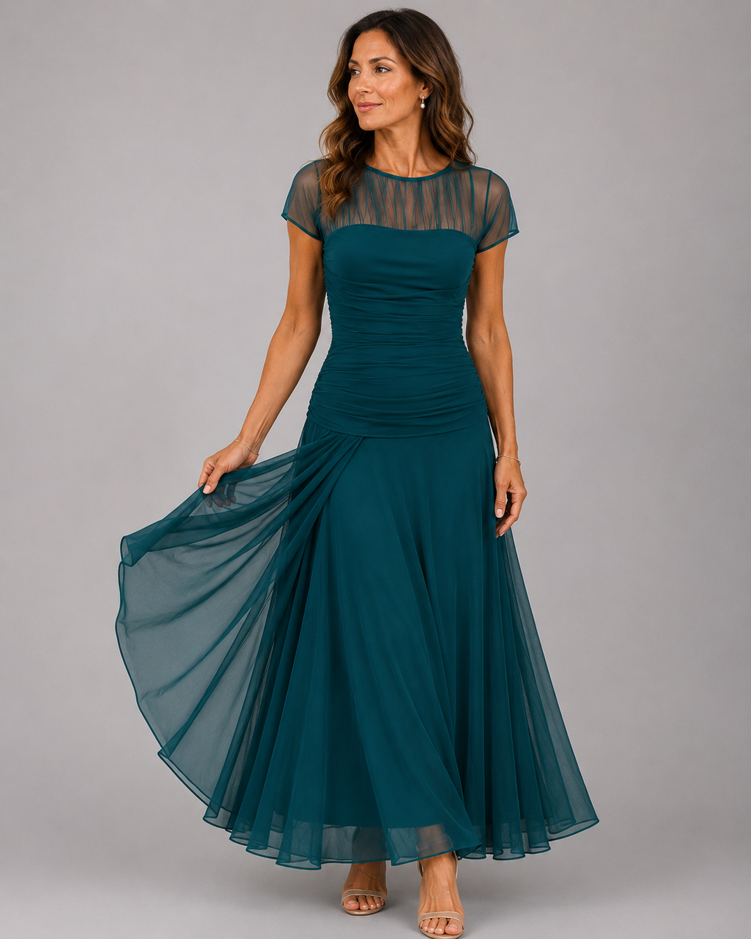 Paulina | Elegante Chiffon jurk