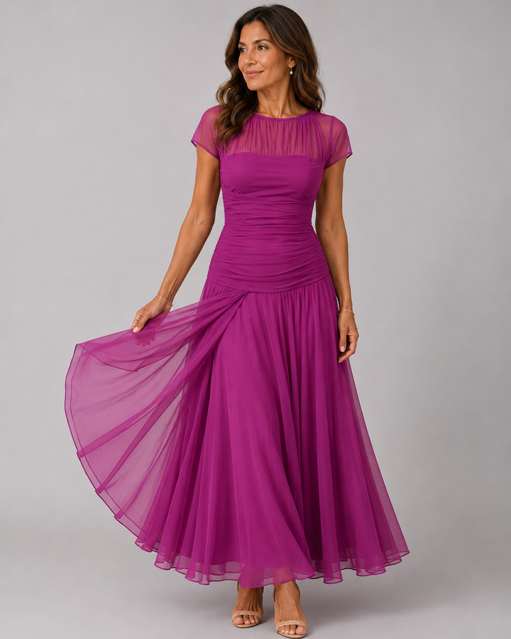 Paulina | Elegante Chiffon jurk