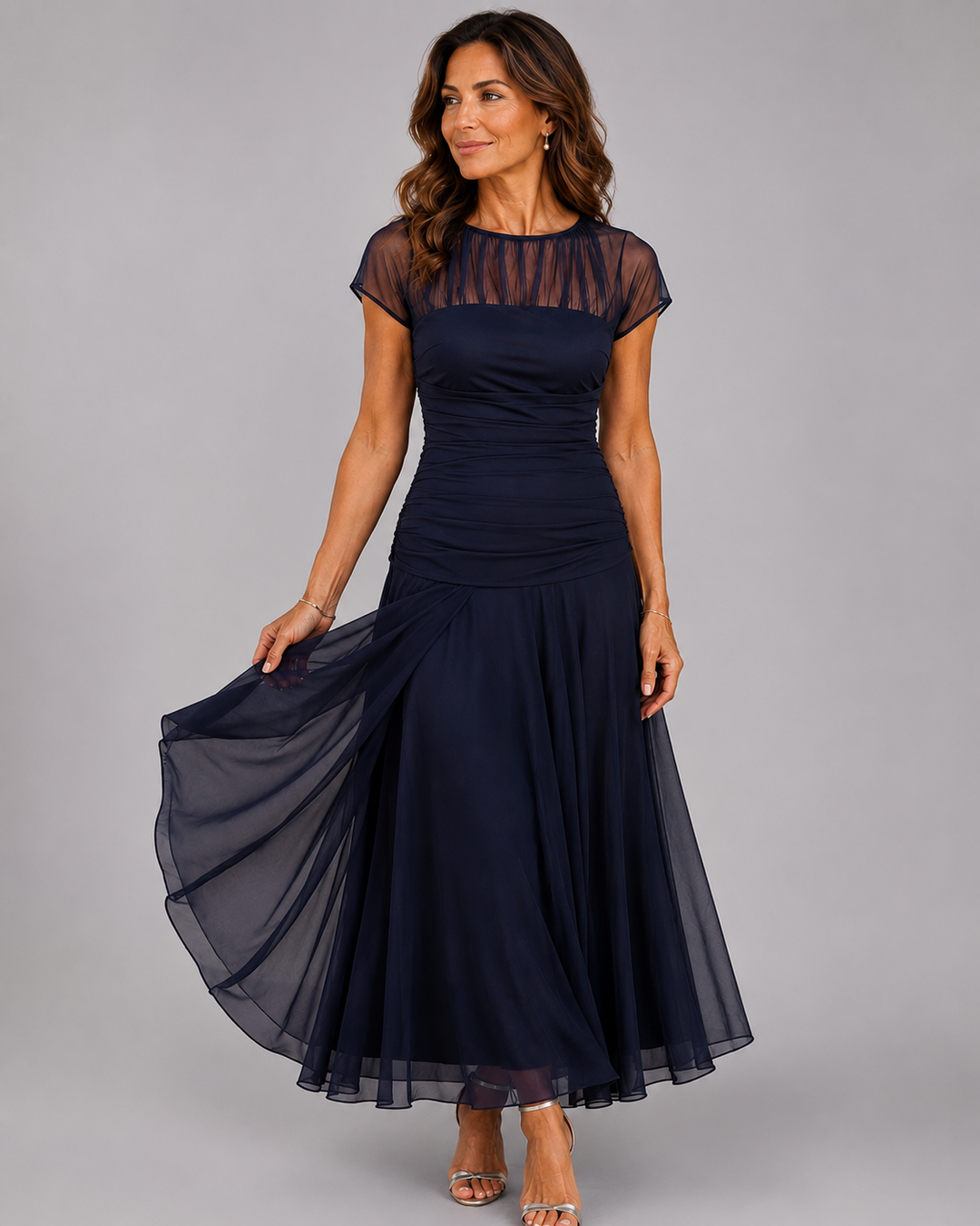 Paulina | Elegante Chiffon jurk