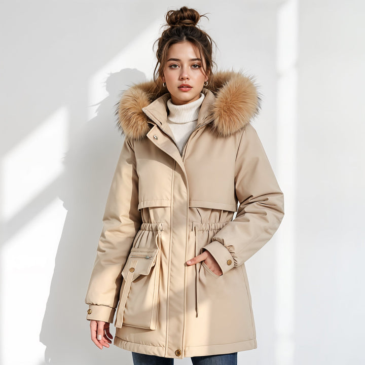 Femke | Gevoerde Parka met Faux Fur Capuchon