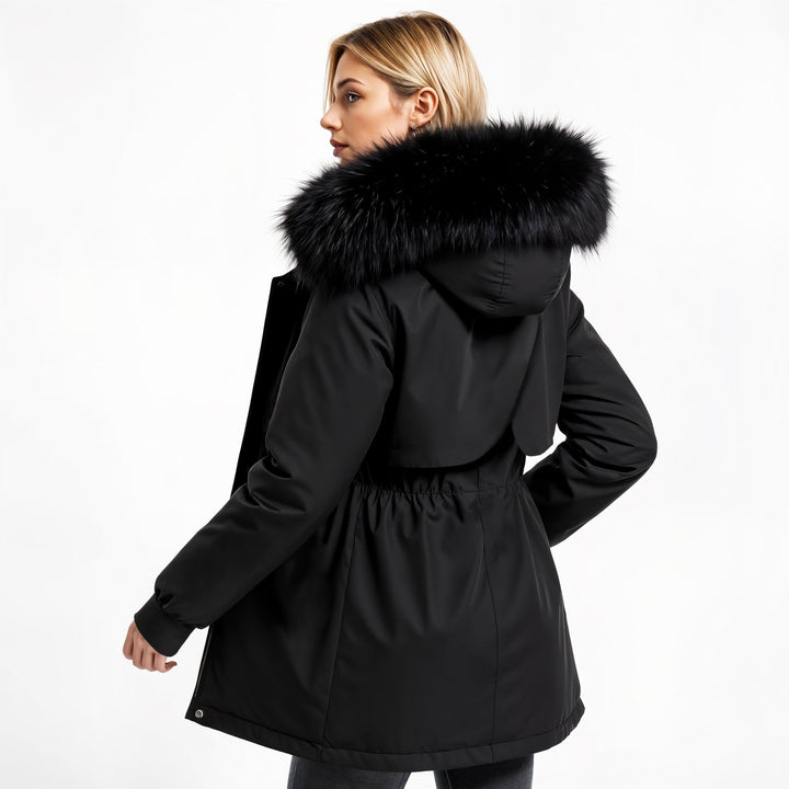 Femke | Gevoerde Parka met Faux Fur Capuchon