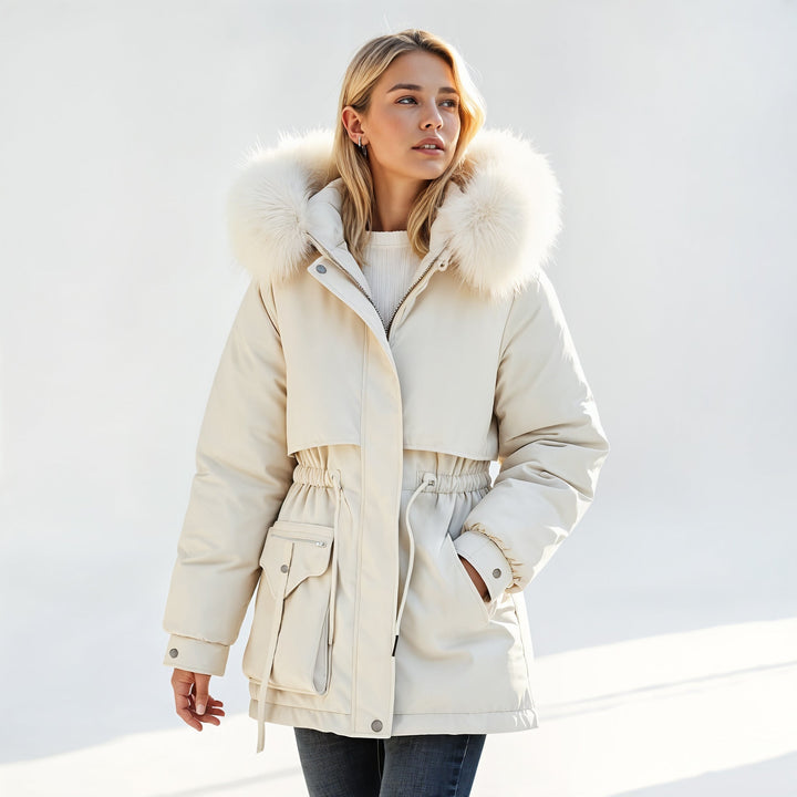 Femke | Gevoerde Parka met Faux Fur Capuchon