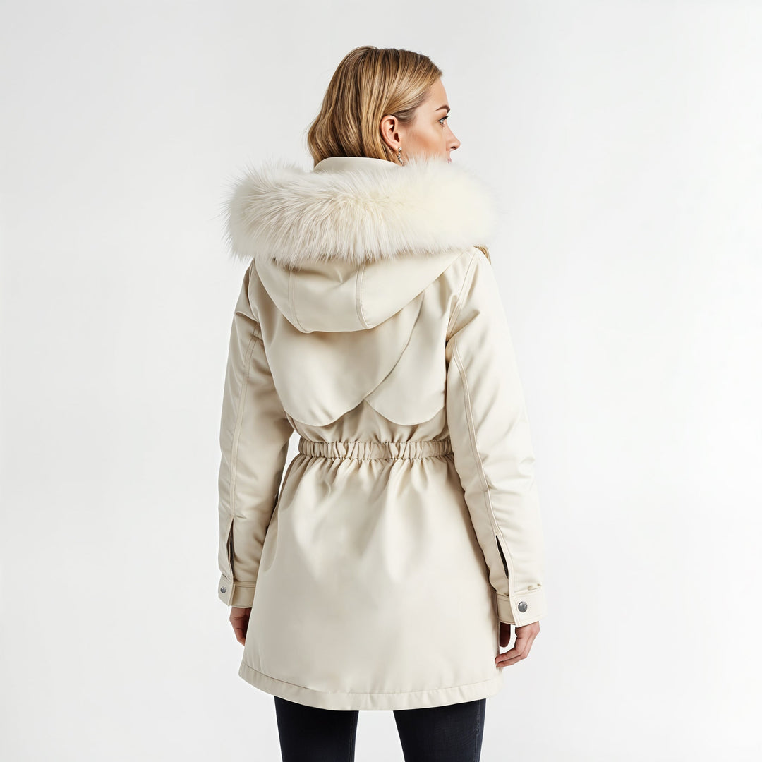 Femke | Gevoerde Parka met Faux Fur Capuchon