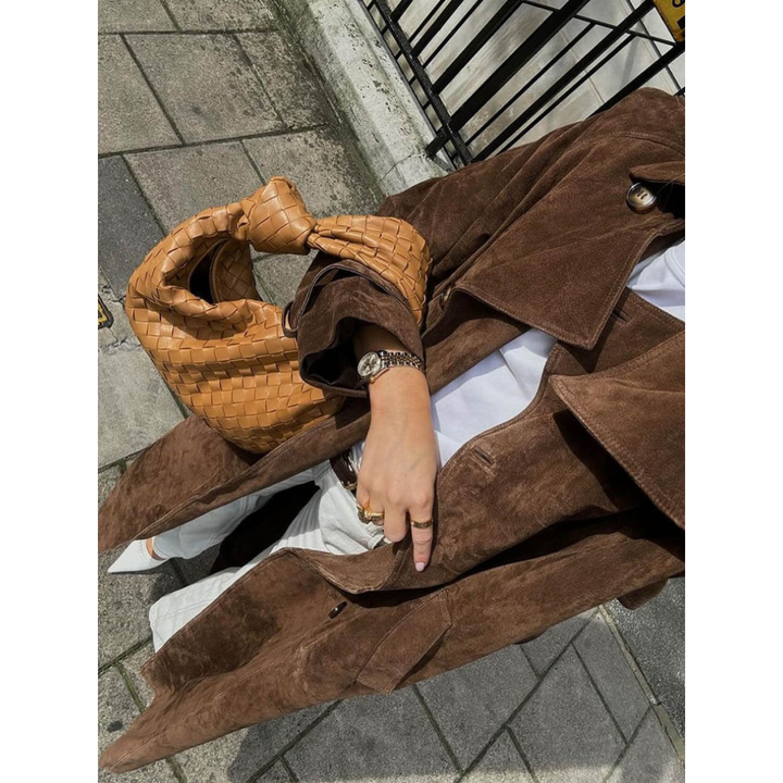 Maren Suede Luxe | Suede trenchcoat met Riem