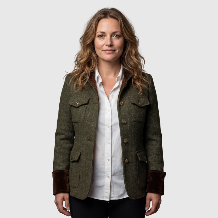 Annette | Elegante Luxe Blazer met Fluwelen Details