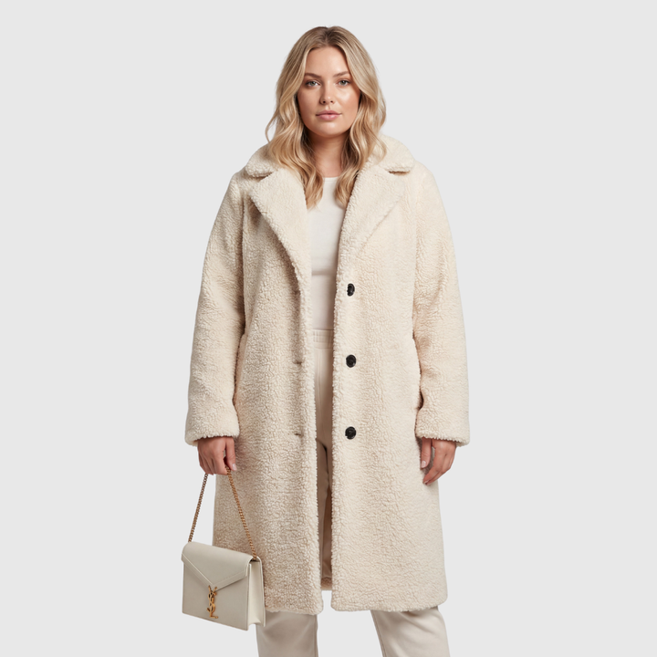 Elora | Lange Teddycoat voor Dames