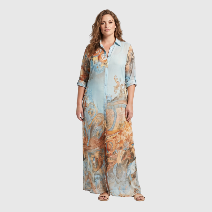Soraya | Zwevende Maxi-jurk met Paisleyprint