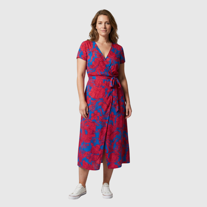 Julia | Elegante Jurk met V-hals en Elegante Snit