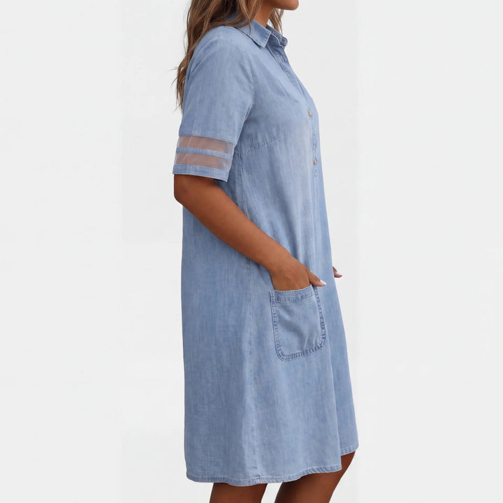 Loes | Denim Overhemdjurk