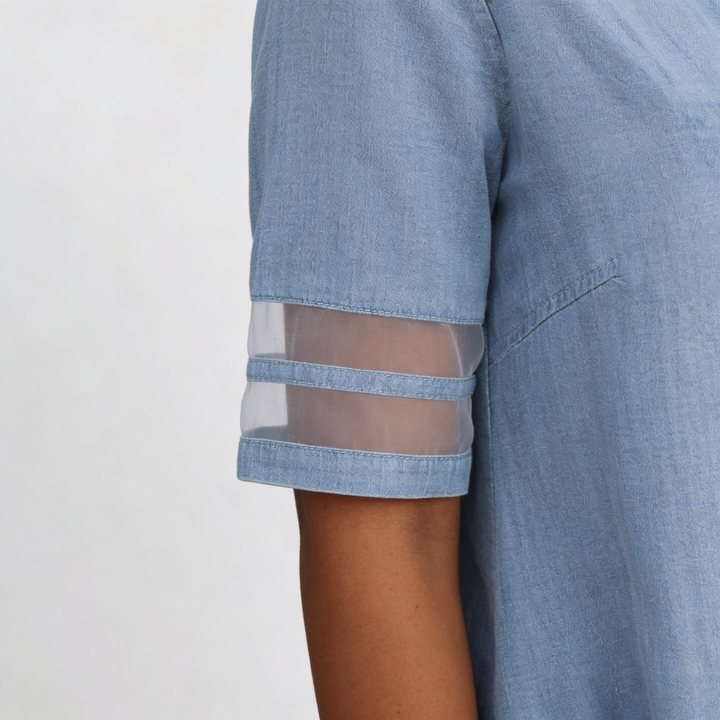 Loes | Denim Overhemdjurk
