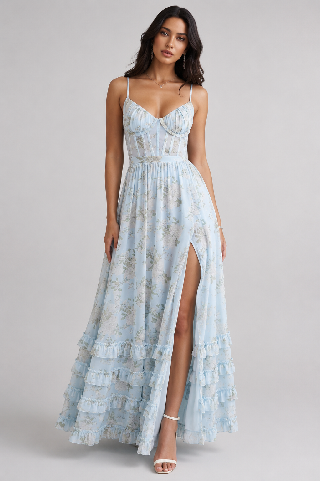 Anneli | Zwevende Maxi-jurk