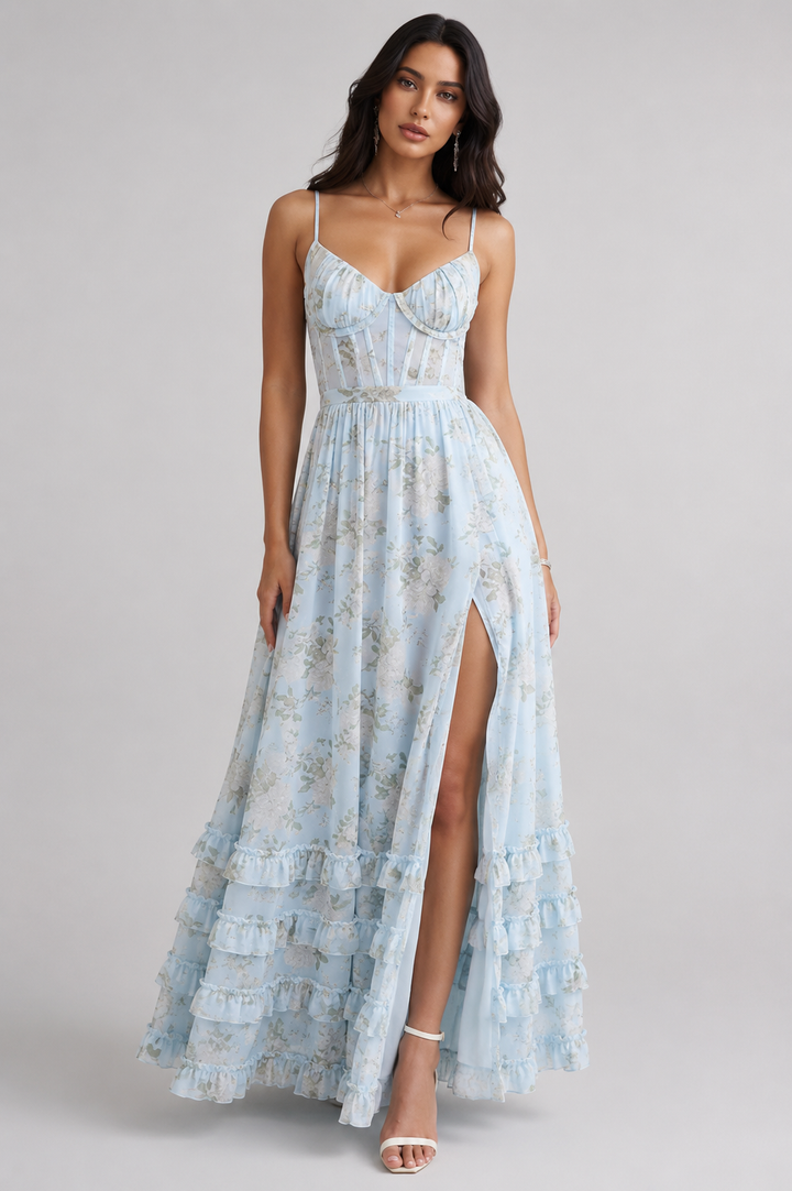 Anneli | Zwevende Maxi-jurk