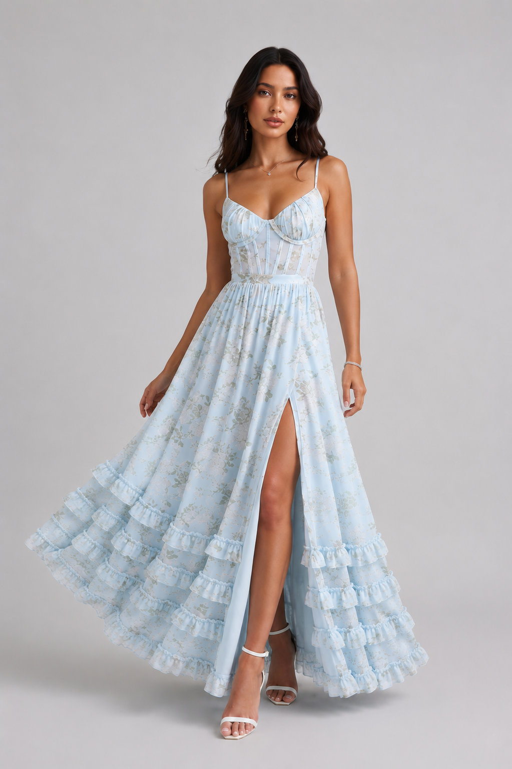 Anneli | Zwevende Maxi-jurk