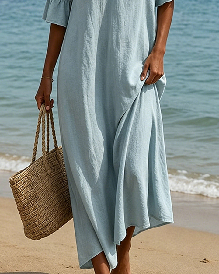 Wieteke | Boho Maxi-jurk met Kant