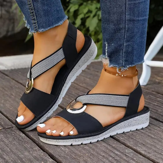 Aleida | Elegante Verstelbare Steun Sandalen