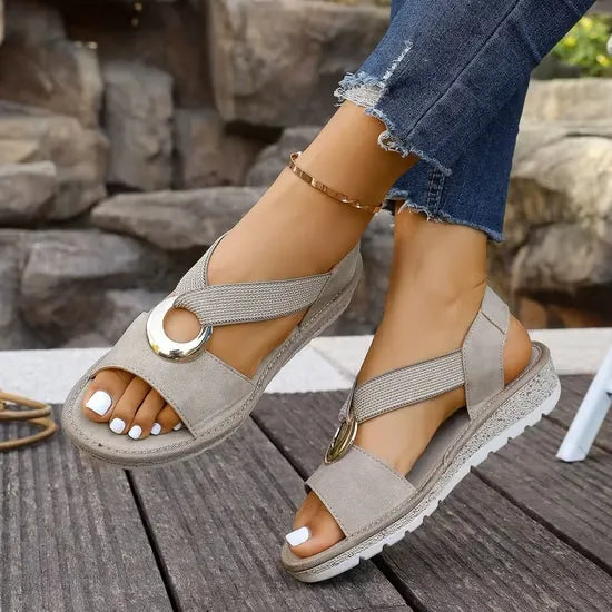 Aleida | Elegante Verstelbare Steun Sandalen