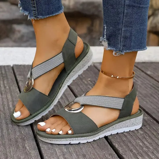 Aleida | Elegante Verstelbare Steun Sandalen