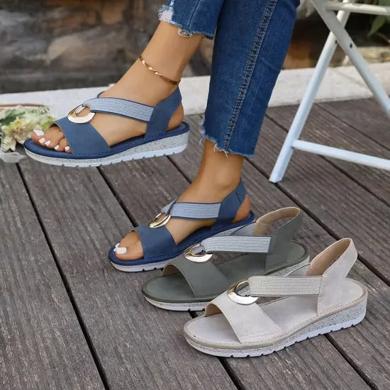 Aleida | Elegante Verstelbare Steun Sandalen