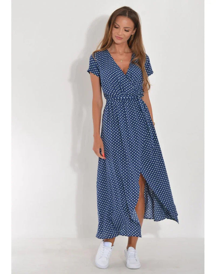 Julia | Elegante Jurk met V-hals en Elegante Snit
