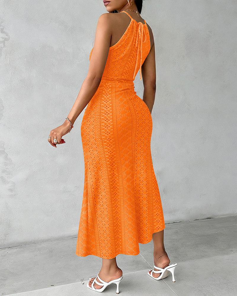 Elsbeth | Zomerse Midi-jurk met Ruching