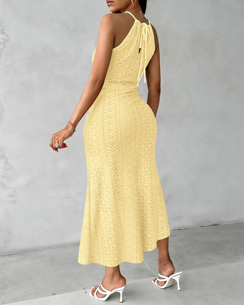 Elsbeth | Zomerse Midi-jurk met Ruching
